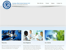 Tablet Screenshot of globalrecoverygroup.com